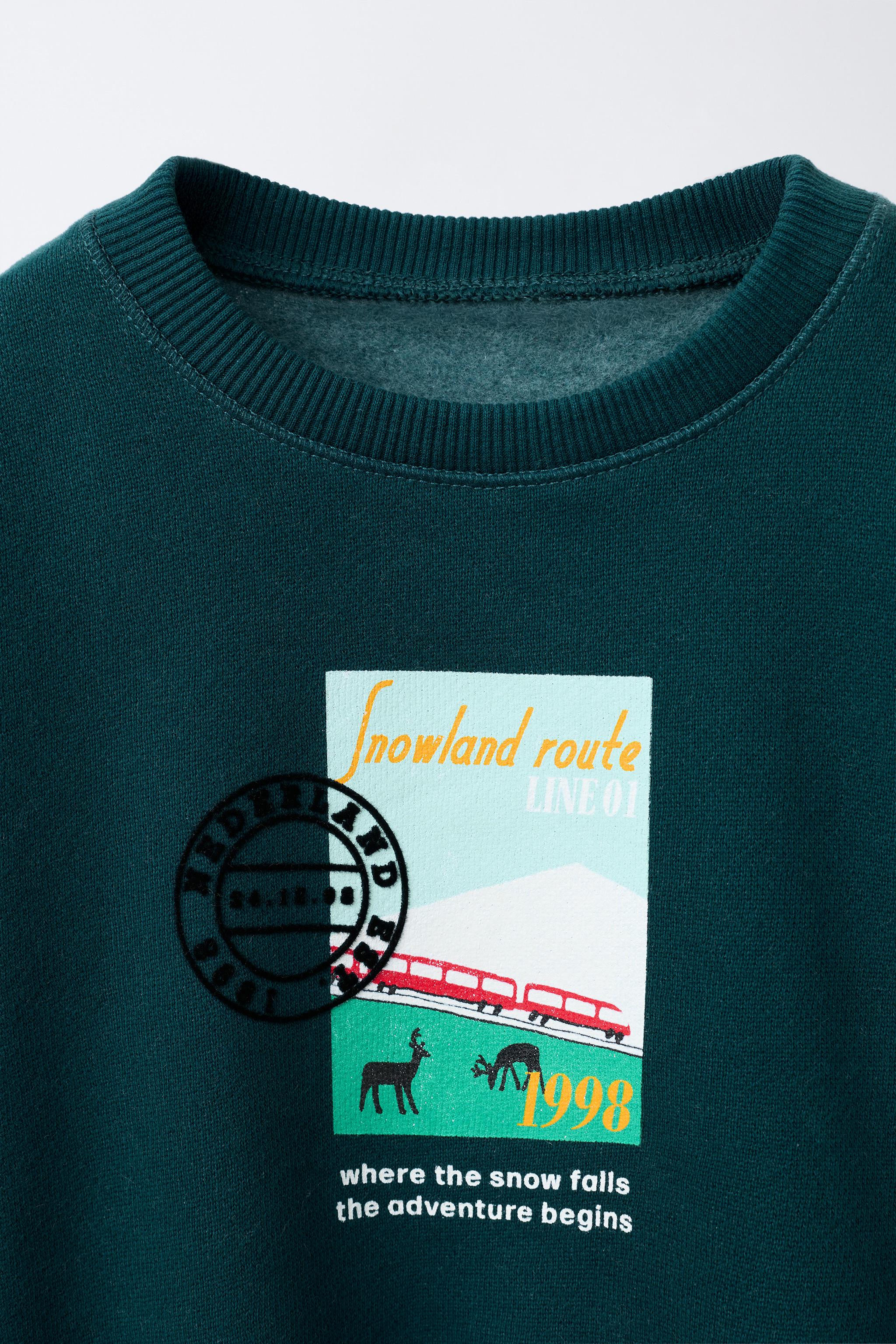 SNOWLAND PRINT SWEATSHIRT